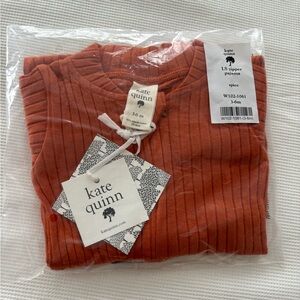 Kate Quinn Ls zipper pajama spice size 3-6, brand new